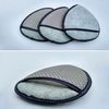 (3) Microfiber With Foam Sponge Car Detailing Clean Polish Wax Applicator Pads