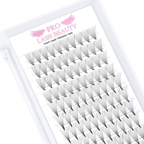 Pre Made Fan Eyelash Extensions 8D-D-0.07-8-15 Pointy Base Premade Fans Eyelash Extension 0.05 0.07 0.10 Lash Extensions Pre Fanned Russian Volume Lashes C D curl（8D-D-0.07-8-15mix）