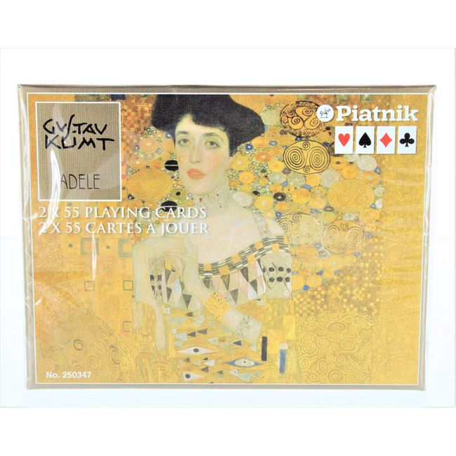 Piatnik - Klimt - Double Deck Playing Cards - Adele (1907) and The Kiss (1908)