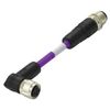 Sensor Cord, 5P M12 Plug to M12 Receptacle, 3.3', Sensor Actuator Cable Assemblies, TAA756A5501-002