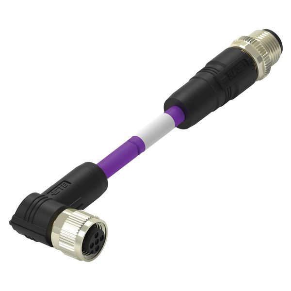 Sensor Cord, 5P M12 Plug to M12 Receptacle, 3.3', Sensor Actuator Cable Assemblies, TAA756A5501-002