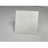 Vintage White Ceramic Tile 4.25 in Subway Square Rippled Matte Potters Touch