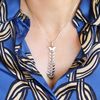 The Mexican Collection Long 925 Sterling Silver Fish Skeleton Pendant