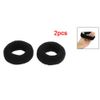 uxcell Hair Elastics, Ring Bands, Elastic Bands, Hair Ties, Ponytail, Thick, Nylon, Elastic Fabric, Black, 2 Pieces, Nylon Rubber, No Stone
