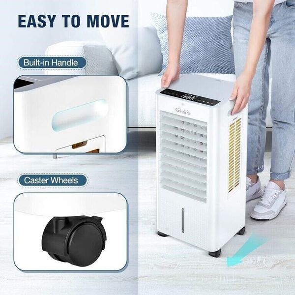 SEE NOTES Grelife LE-AC01 Portable Evaporative Air Cooler 3 In 1 Cooling Fan