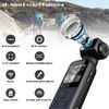4K Body Camera with External Microphone, Mini Video & Audio Pocket Cam 270° Rota