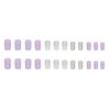 Press On Nails Medium Square Reusable Nail Tips Nails Glue Gel Fake Glitter