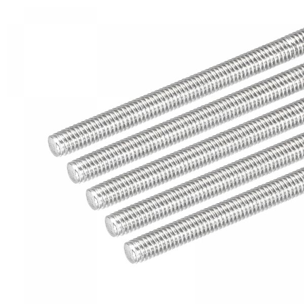 sourcing map 10 Pack M3 x 80mm Fully Threaded Rod 304 Stainless Steel Right Hand Threads Rod Bar Studs Clamps and U-Bolts