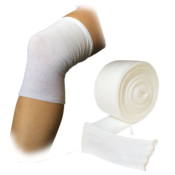 Steroplast Tubular Gauze Bandage, 10 Meters, 3.5CM, White, CE Approved, 100% Cotton, Infant Limbs & Adult Hands