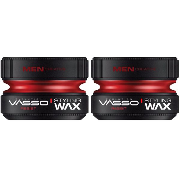 VASSO EVOLUTION MEN CREATIVE PRO AQUA STYLING HAIR WAX RESIST 150ml 2 PCS OFFER