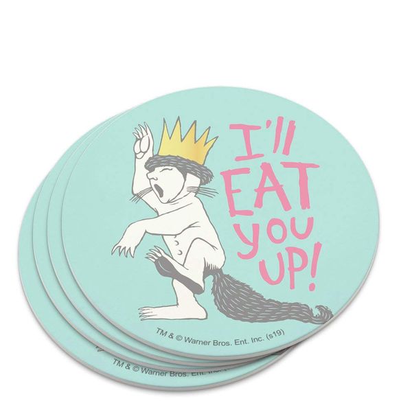 Where the Wild Things Are Eat You Up Novelty Coaster Set