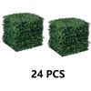 24PCS Artificial Grass Garden Privacy Screen Garden Home Backdrop Wall Decor