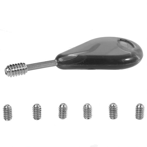FCS Surfboard Fin Key FCS Screws Fin Key Replacement Part with 6pcs Grub Screws Furf 5 cm