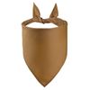 Petitebella Single Color Pet Bandana (Brown, Small)