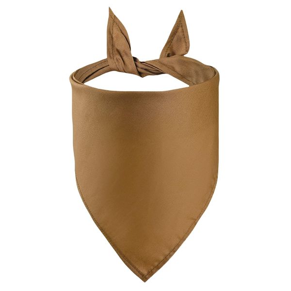 Petitebella Single Color Pet Bandana (Brown, Small)