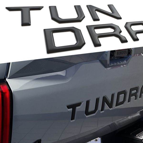 Tailgate Insert Letters for 2022-2025 Tundra Model Emblem Decal Decoration,Black