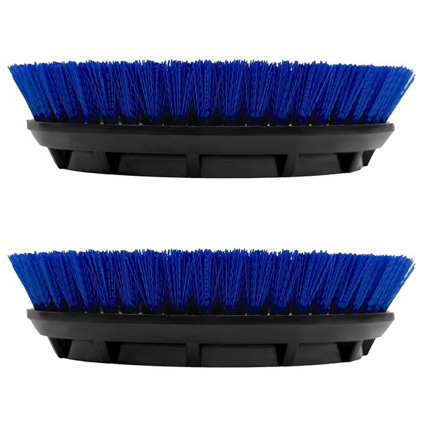 2Pack 237058 Polypropylene Scrub Orbiter Brush for ORB550MC Orbiter Floor Machine, 10.5” Diameter, Blue