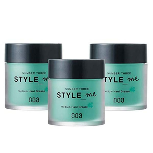 Set Contents: Number 3 Style Me Wax, Medium Hard Grease, 1.8 oz (50 g), Set of 3