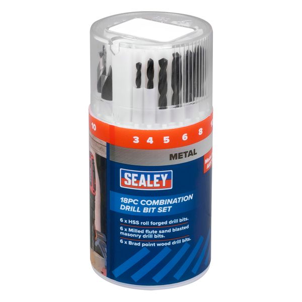 Sealey Combination Drill Bit Set 18pc - AK5711