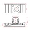 Signworld 24" Street Light Pole Banner Bracket Hardware - Double Set