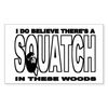 CafePress There's A Squatch in These Wo Rectangle Bumper Sticker Car Decal
