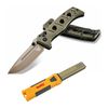 Benchmade 273FE-2 Mini Adamas Knife Blade with Bench Stone Bundle