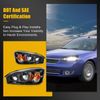Headlights Assembly Pair of Fits 2004-2008 Chevy Malibu Replacement Left+Right