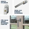 ABUS FG210 lockable window handle, silver