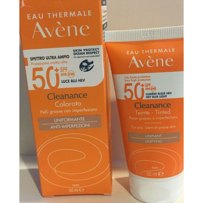 Avene Sun Cleanance Solar Tinted Sunscreen SPF50+ 50ml For Oily Skin Exp.10/2024