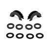 16 Washers + 4 Isolators Kit For 3/4" D-Ring Protect Shackles Black