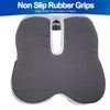 Memory Foam Seat Cushion w/ Ergonomic Lumbar & Back Support Coccyx and Tailbone