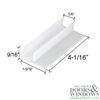 Shower Door Guide Sliding Shower Door Bottom White Guide Plastic Door Guide