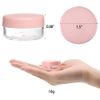 Empty Sample Pots 50Pcs Travel Sample Jar Pots With Lids 10g for Women Cosmetic Containers(Pink)