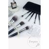 Frepice makeup brush [set of 8] powder brush cheek brush makeup brush pouch makeup/black ice