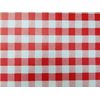 39" (1.0M) DIAMETER ROUND BISTRO PVC/VINYL TABLECLOTH - RED & WHITE GINGHAM CHECK