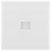 BG Electrical 8BTS/1-01 Single Secondary Telephone Slave Socket, Round Edge, White