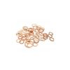 200 pcs size 9 Copper Washers Assorted Flat Gasket sealing ring Hardware DIY accessoiries
