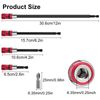 4Pcs 1/4" Hex Shank Drill Bit Extender Magnetic Bit Holder 1/4Inch Chuck Adapter