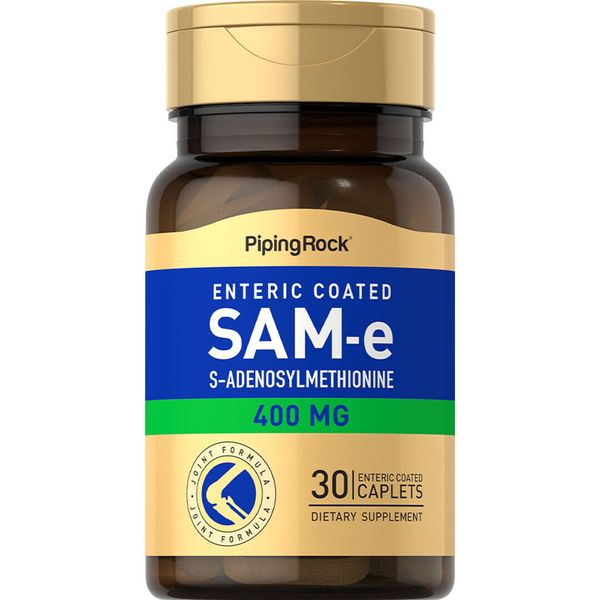 SAM-e 400 mg | 30 Tablets | Non-GMO, Gluten Free | By Piping Rock