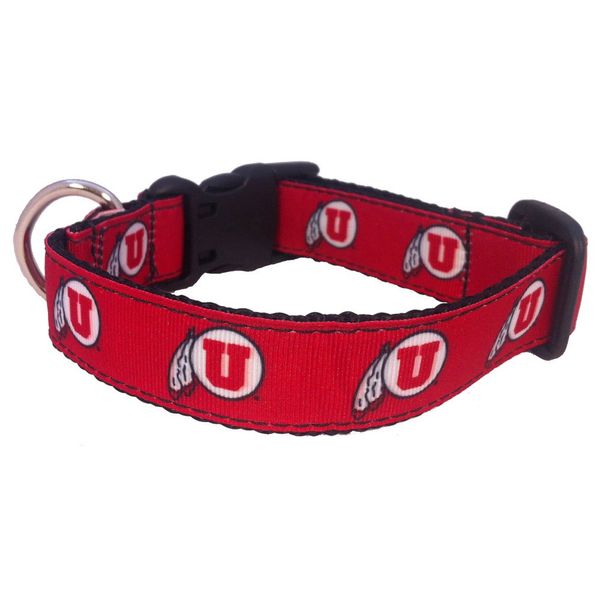 NCAA Utah Runnin Utes Dog Collar (Team Color, Large)