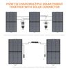 MHPOWOS 110W Foldable Solar Panel for Ecoflow River 2 Portable Power Station