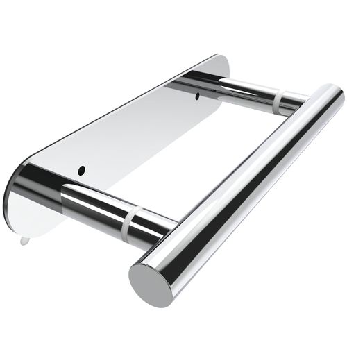 Ruacq Self Adhesive Toilet Paper Holder Polished Double Post Pivoting Tissue Holders Roll Holder Hangers Bathroom Tissue Roll Holder SUS 304 Stainless Steel Modern Wall Mounted or Self-Adhesive