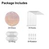 24PCS Reflective Bird Repellent Discs Hanging Rotator Deterrent Keep Away Set 3"
