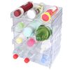 4Pack 12 Water Bottle Organize for Cabinet Stackable Wine Drink Storage Rack