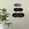 Designer Paws, Dogs In Yard Keep Gate Closed Sign (Brushed Silver) - Medium