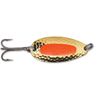 Blue Fox 1/4-Ounce Pixee Spoon, Gold Plated Fluorescent Orange Insert