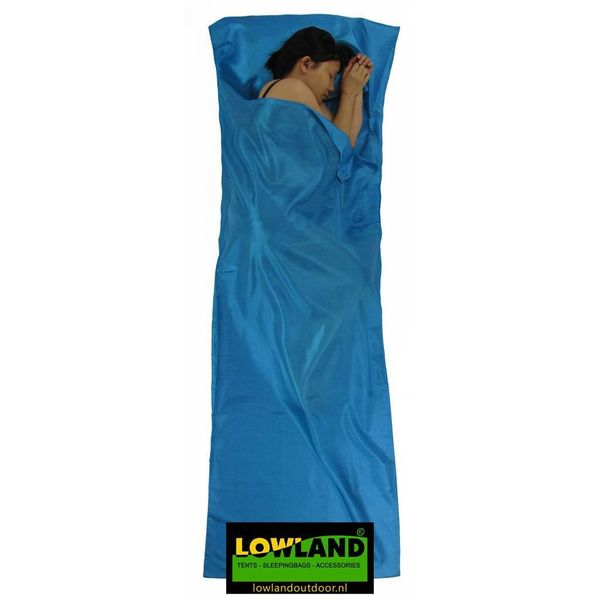 LOWLAND OUTDOOR Sleeping Bag Silk Blue 220 x 85 cm