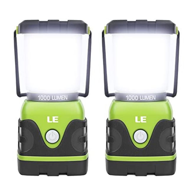 Camping Lantern Battery Powered LED Camping Light Water-Resistant Lantern, Green