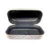 Black Leather Sunglasses Eye Glasses Hard Case Holder Clamshell For Large Frames