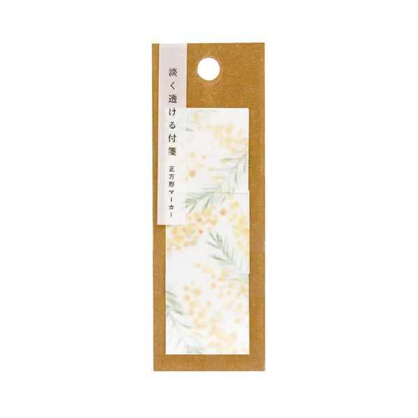 Aotoplus K-AWAM-1-03 Sticky Notes, Light Transparent Sticky Notes, Marker Mimosa